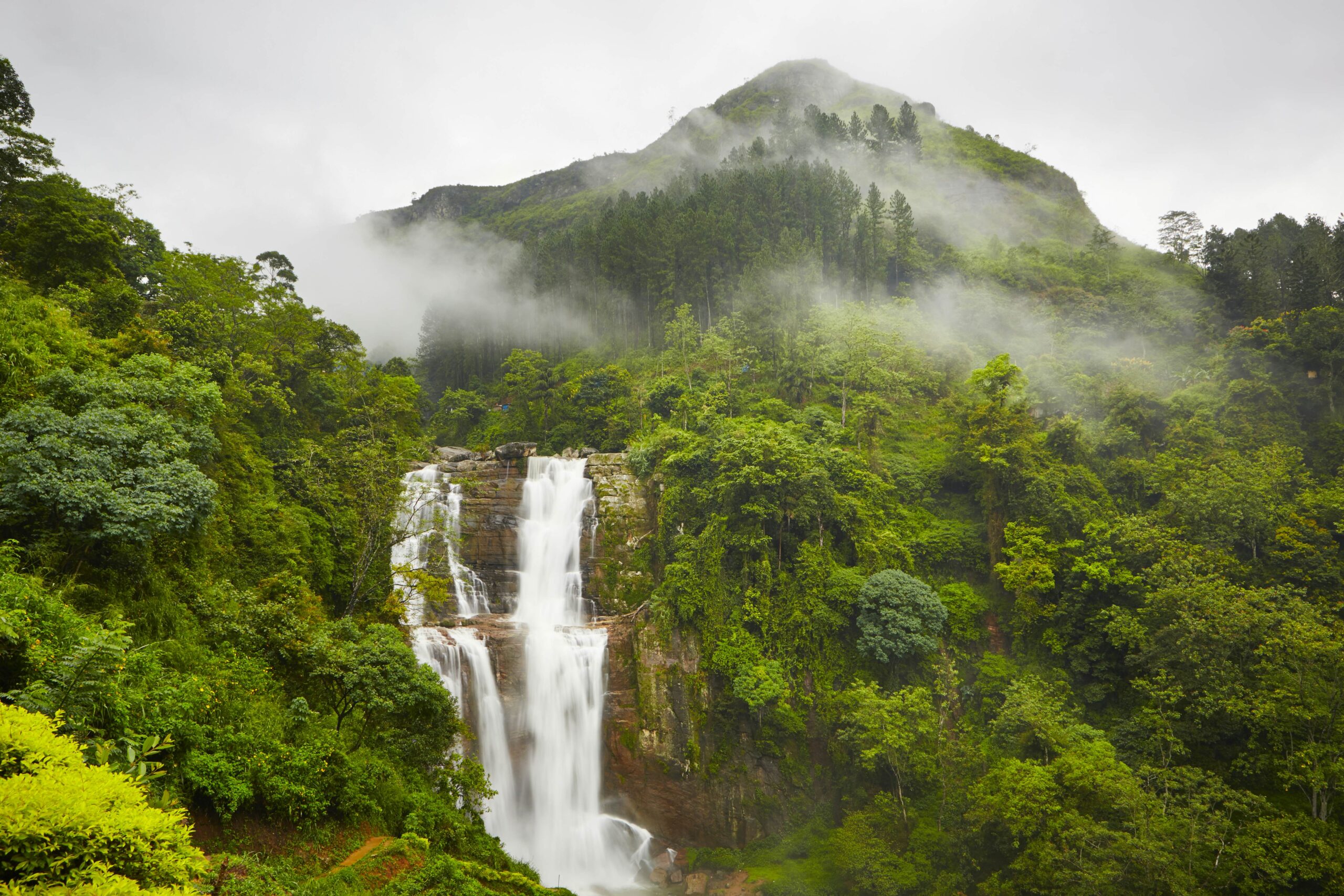 Hill country scenery in Sri Lanka